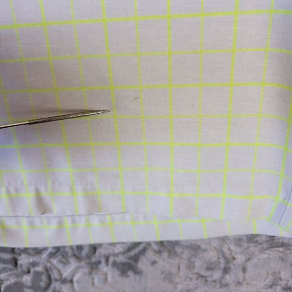Nike Golf Shorts Mens 36 Light Gray Volt Tour Performance Dri-Fit Plaid Golfer - Picture 3 of 12